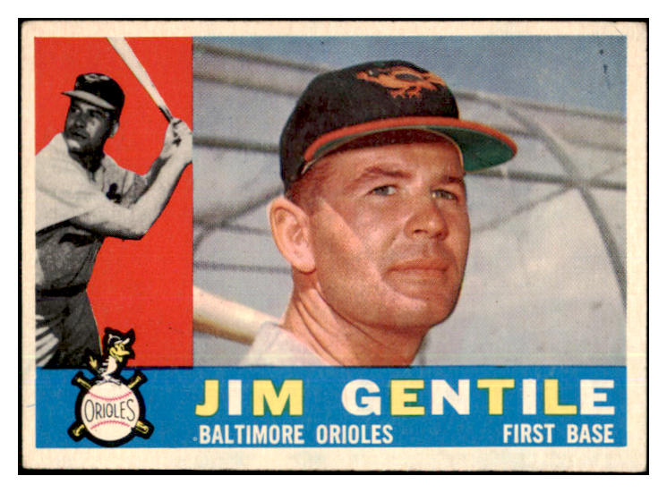 1960 Topps Baseball #448 Jim Gentile Orioles VG-EX 479764