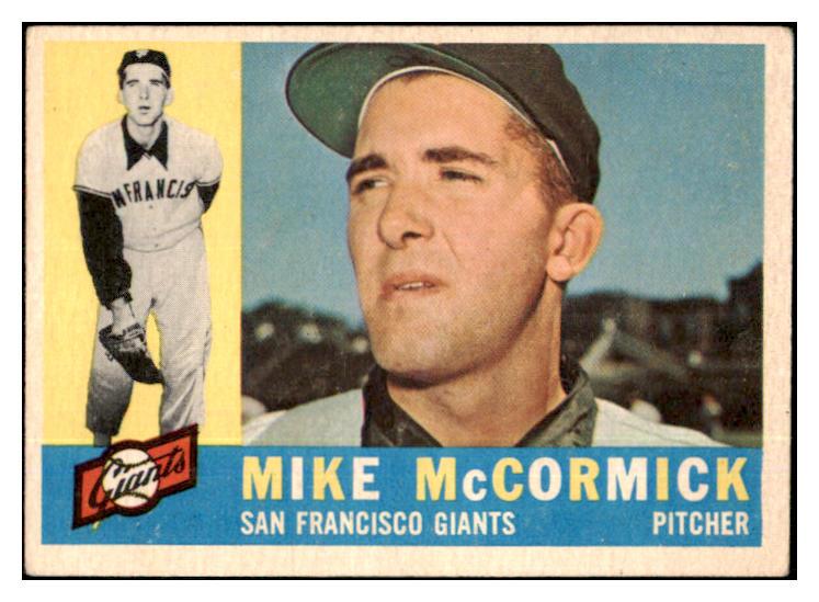 1960 Topps Baseball #530 Mike McCormick Giants VG-EX 479768