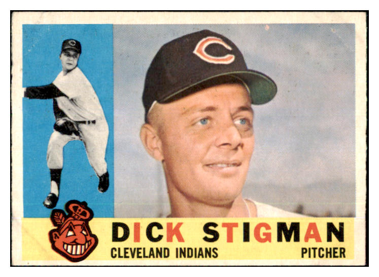1960 Topps Baseball #507 Dick Stigman Indians VG-EX 479774