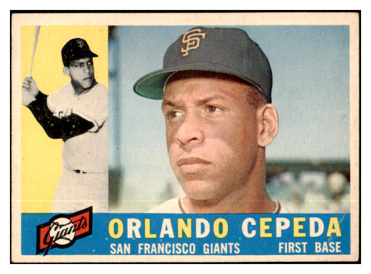 1960 Topps Baseball #450 Orlando Cepeda Giants VG-EX 479778
