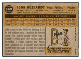 1960 Topps Baseball #549 John Buzhardt Phillies EX 479805