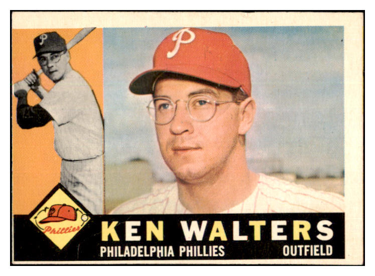 1960 Topps Baseball #511 Ken Walters Phillies VG 479821