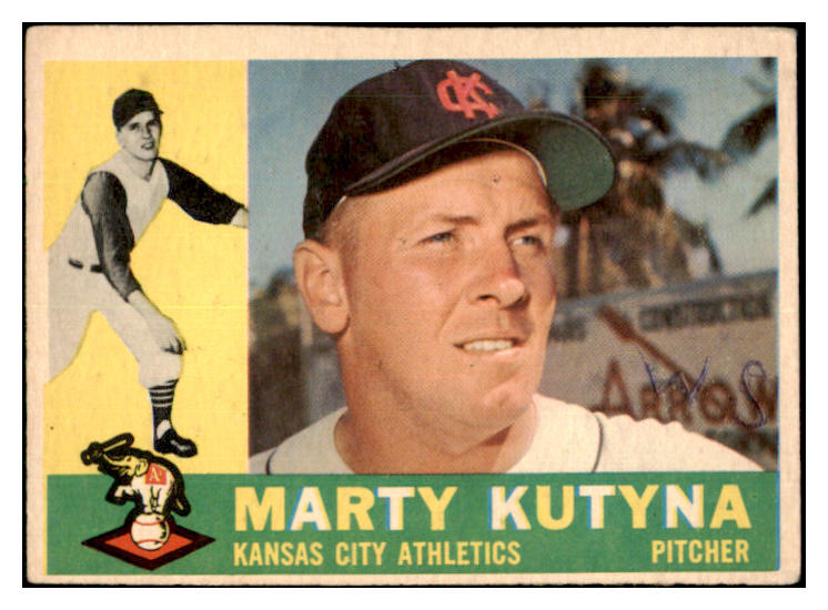 1960 Topps Baseball #516 Marty Kutyna A's GD-VG 479826