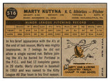 1960 Topps Baseball #516 Marty Kutyna A's EX 479827