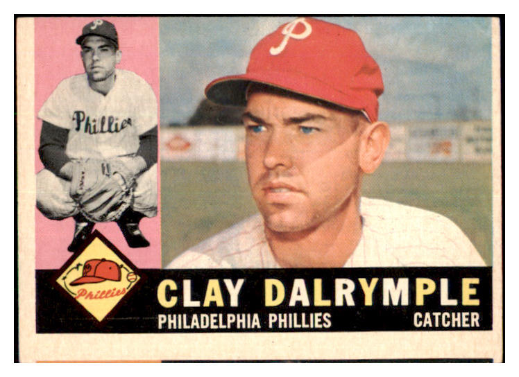 1960 Topps Baseball #523 Clay Dalrymple Phillies VG 479835