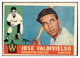 1960 Topps Baseball #527 Jose Valdivielso Senators EX 479840