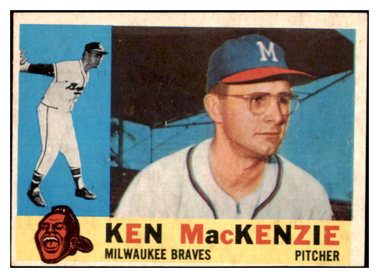 1960 Topps Baseball #534 Ken MacKenzie Braves EX 479847