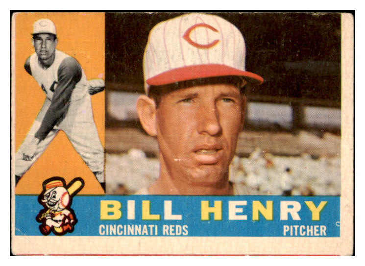 1960 Topps Baseball #524 Bill Henry Reds VG 479848