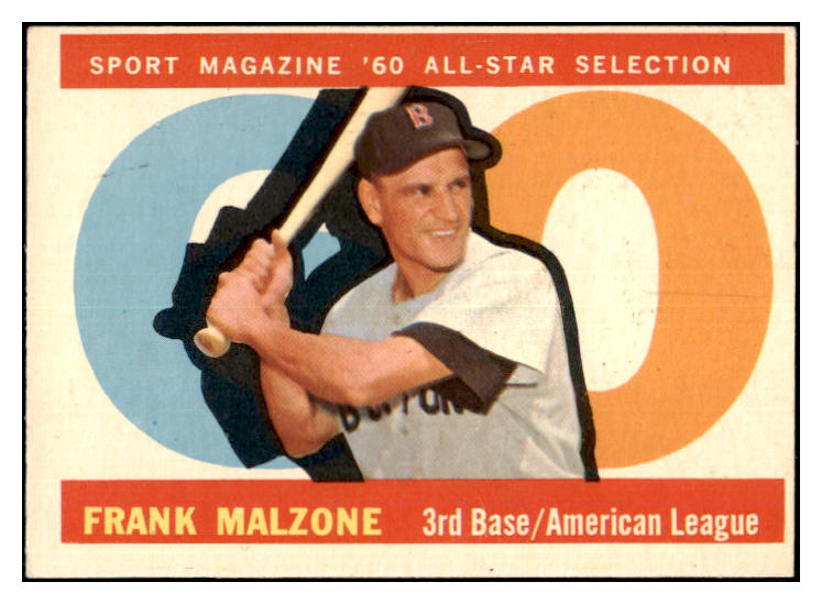 1960 Topps Baseball #557 Frank Malzone A.S. Red Sox EX 479866