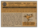 1960 Topps Baseball #514 Steve Barber Orioles EX-MT 479873