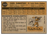 1960 Topps Baseball #545 Carl Sawatski Cardinals EX-MT 479885