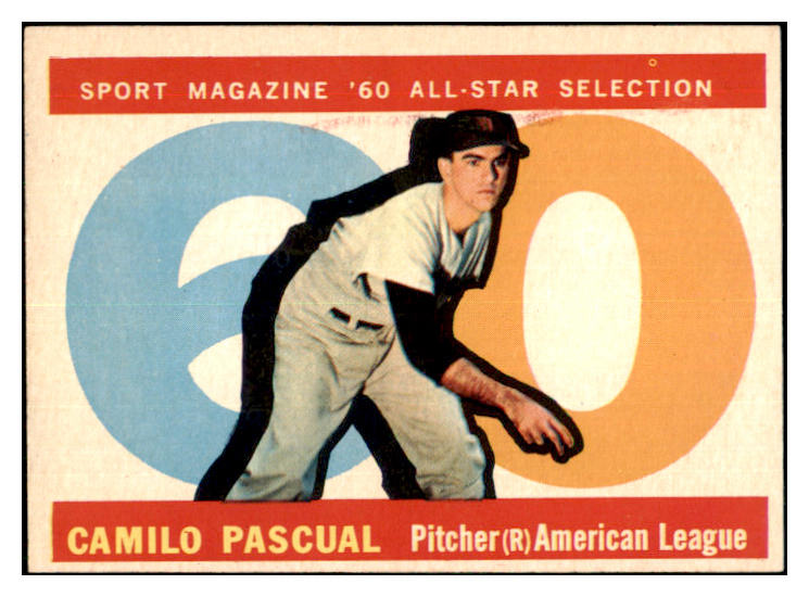 1960 Topps Baseball #569 Camilo Pascual A.S. Senators EX-MT 479888