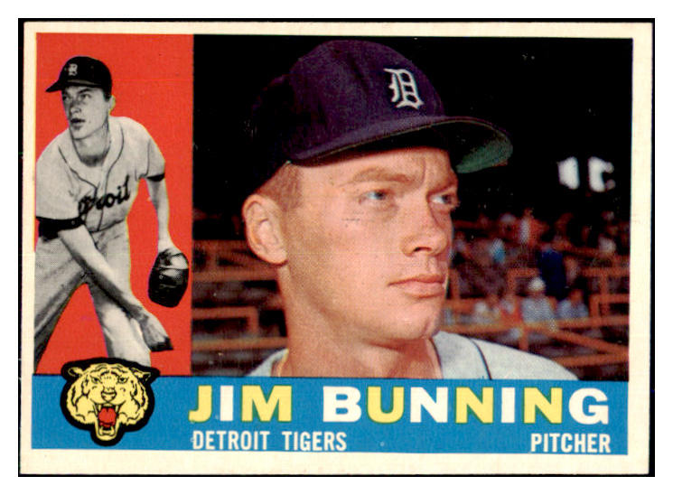 1960 Topps Baseball #502 Jim Bunning Tigers EX-MT 479890