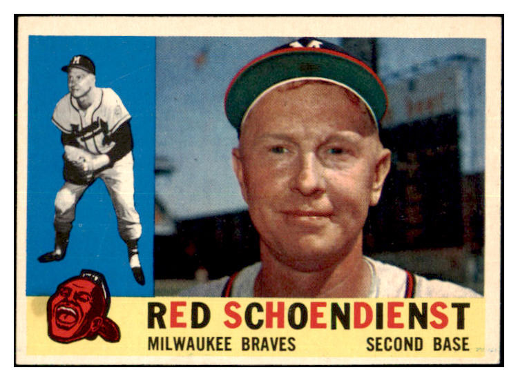 1960 Topps Baseball #335 Red Schoendienst Braves EX-MT 479892