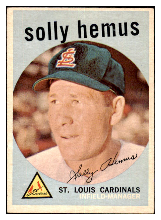 1959 Topps Baseball #527 Solly Hemus Cardinals VG-EX 479903
