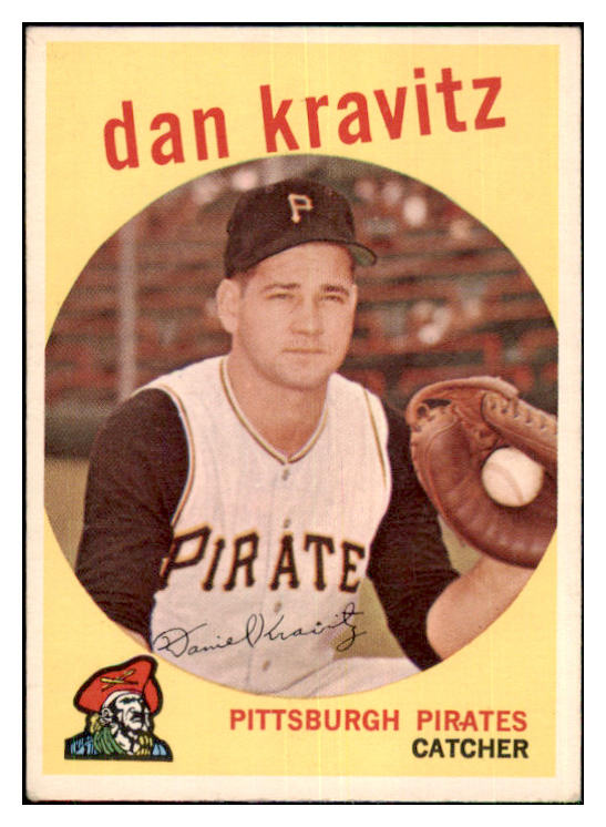 1959 Topps Baseball #536 Danny Kravitz Pirates VG-EX 479911