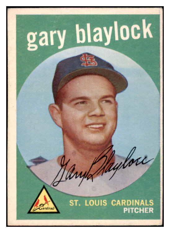 1959 Topps Baseball #539 Gary Blaylock Cardinals VG-EX 479914