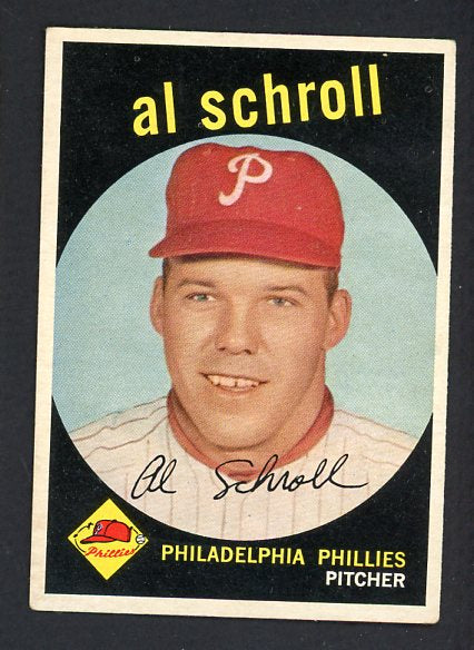 1959 Topps Baseball #546 Al Schroll Phillies EX 479918