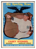 1959 Topps Baseball #552 Casey Stengel A.S. Yankees VG-EX 479920