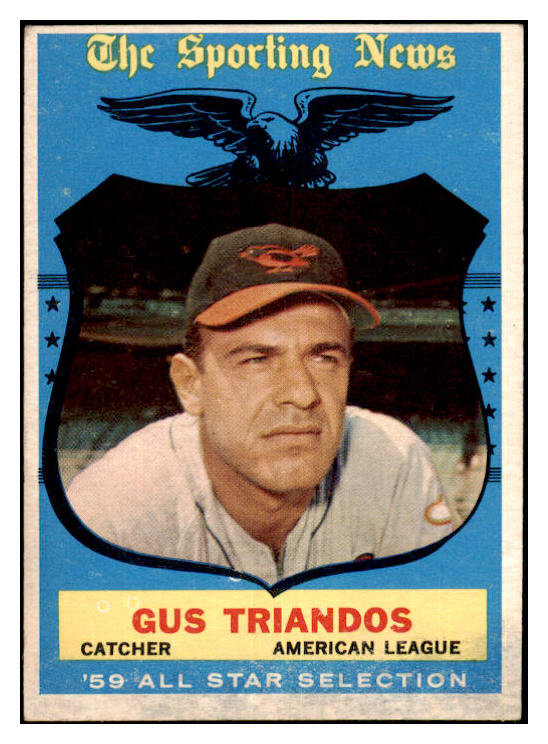 1959 Topps Baseball #568 Gus Triandos A.S. Orioles EX 479928