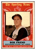 1959 Topps Baseball #569 Bob Friend A.S. Pirates EX 479929