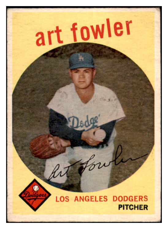 1959 Topps Baseball #508 Art Fowler Dodgers VG-EX 479933