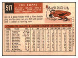 1959 Topps Baseball #517 Joe Koppe Phillies VG-EX 479940