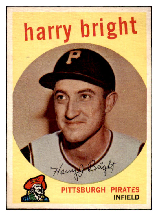 1959 Topps Baseball #523 Harry Bright Pirates VG-EX 479944