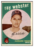 1959 Topps Baseball #531 Ray Webster Indians VG-EX 479948