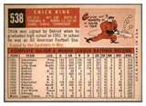 1959 Topps Baseball #538 Chick King Cubs VG-EX 479954