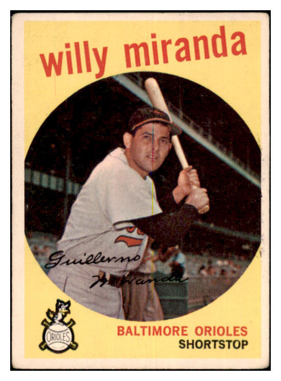 1959 Topps Baseball #540 Willie Miranda Orioles VG-EX 479955