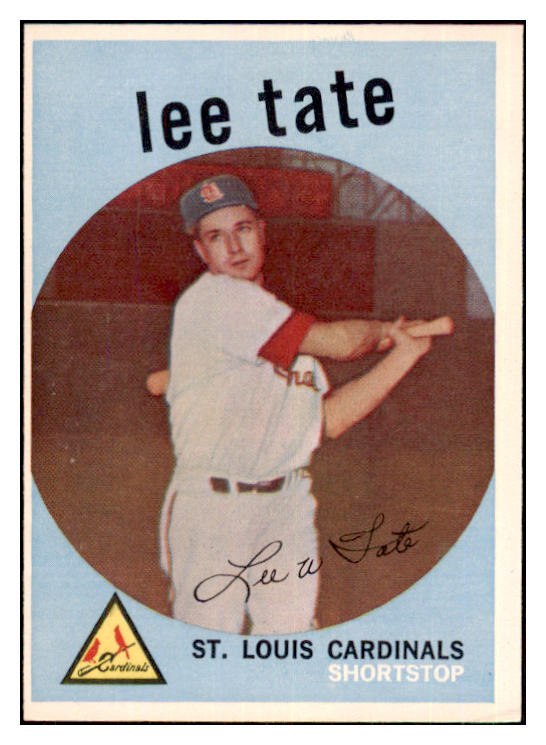 1959 Topps Baseball #544 Lee Tate Cardinals VG-EX 479958