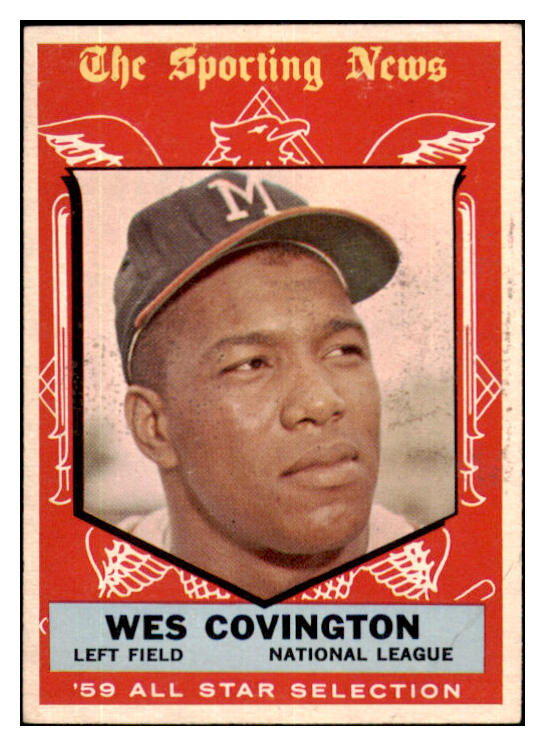 1959 Topps Baseball #565 Wes Covington A.S. Braves VG-EX 479966