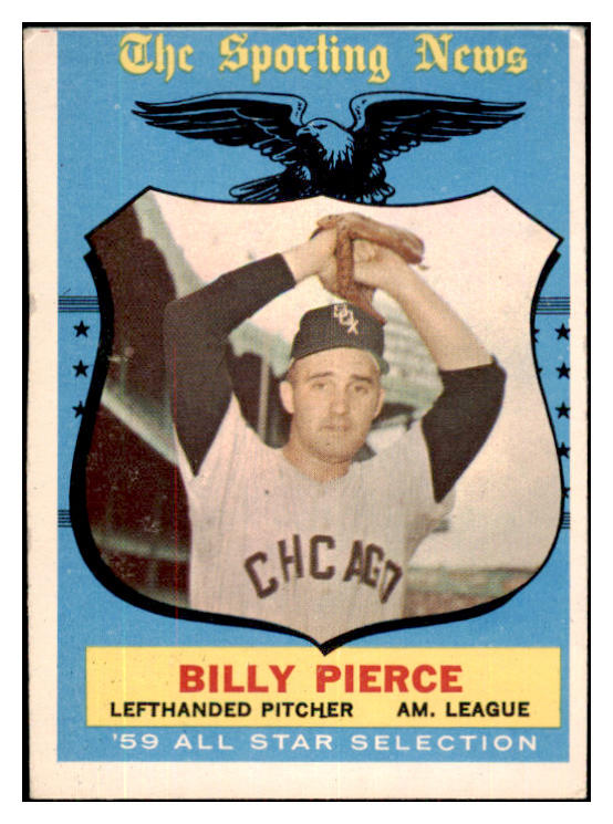 1959 Topps Baseball #572 Billy Pierce A.S. White Sox VG-EX 479970