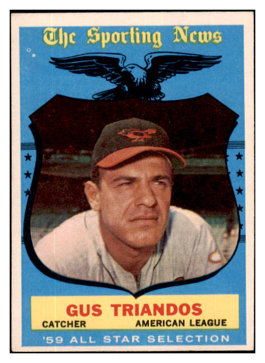 1959 Topps Baseball #568 Gus Triandos A.S. Orioles EX 479974