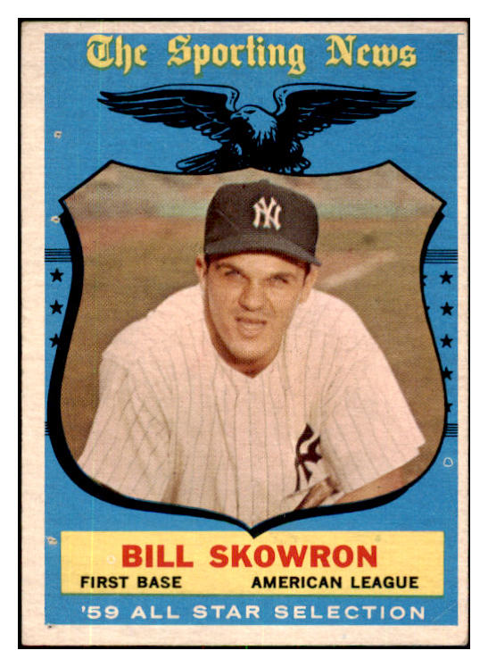 1959 Topps Baseball #554 Bill Skowron A.S. Yankees EX 479978