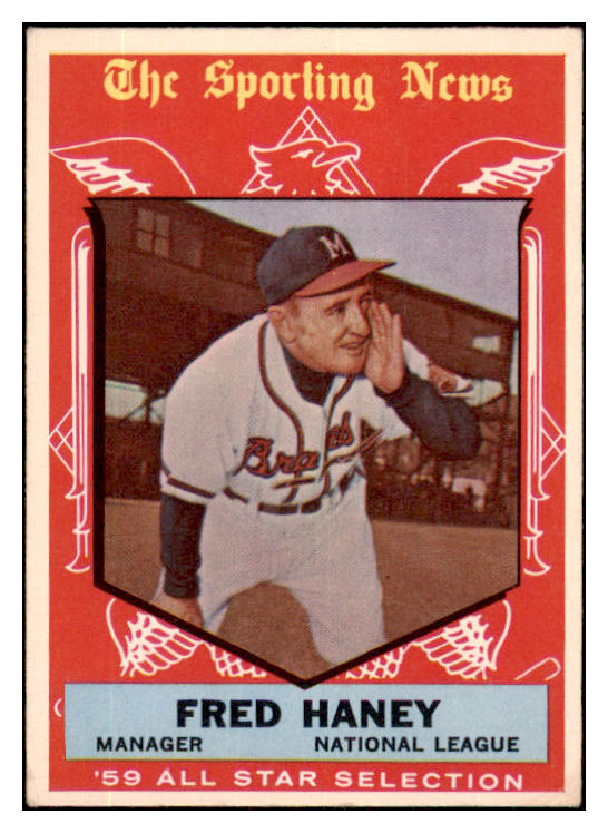 1959 Topps Baseball #551 Fred Haney A.S. Braves EX 479979