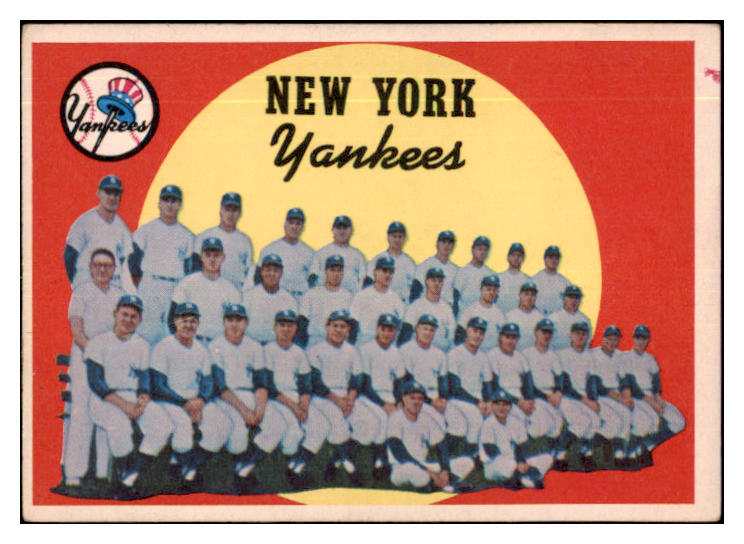 1959 Topps Baseball #510 New York Yankees Team EX 479982