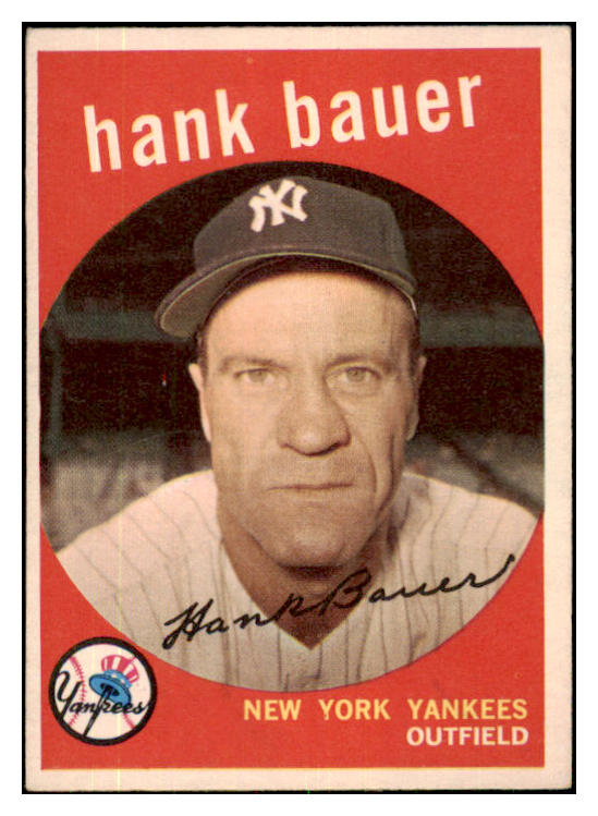 1959 Topps Baseball #240 Hank Bauer Yankees VG-EX 479987