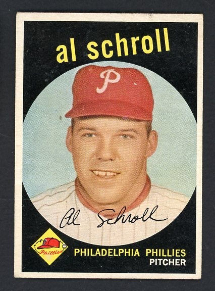 1959 Topps Baseball #546 Al Schroll Phillies VG-EX 479992