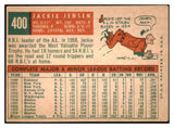 1959 Topps Baseball #400 Jackie Jensen Red Sox VG-EX 479993