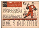 1959 Topps Baseball #513 Tommy Carroll A's VG-EX 479997