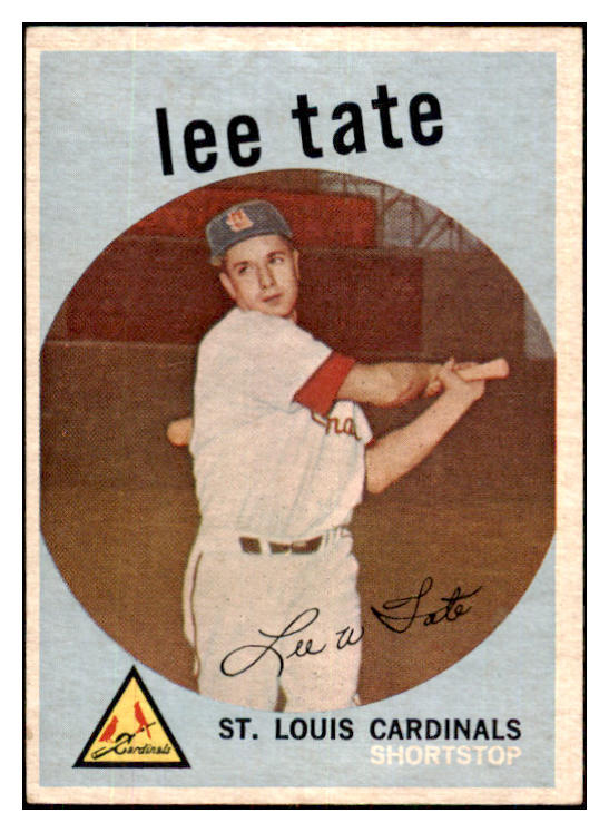 1959 Topps Baseball #544 Lee Tate Cardinals VG-EX 480011