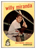 1959 Topps Baseball #540 Willie Miranda Orioles VG-EX 480012