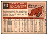 1959 Topps Baseball #516 Mike Garcia Indians VG-EX 480025