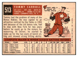 1959 Topps Baseball #513 Tommy Carroll A's VG-EX 480026
