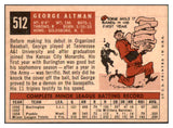 1959 Topps Baseball #512 George Altman Cubs VG-EX 480027