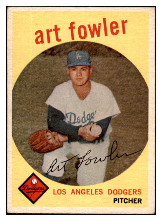 1959 Topps Baseball #508 Art Fowler Dodgers VG-EX 480028