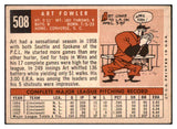 1959 Topps Baseball #508 Art Fowler Dodgers VG-EX 480028