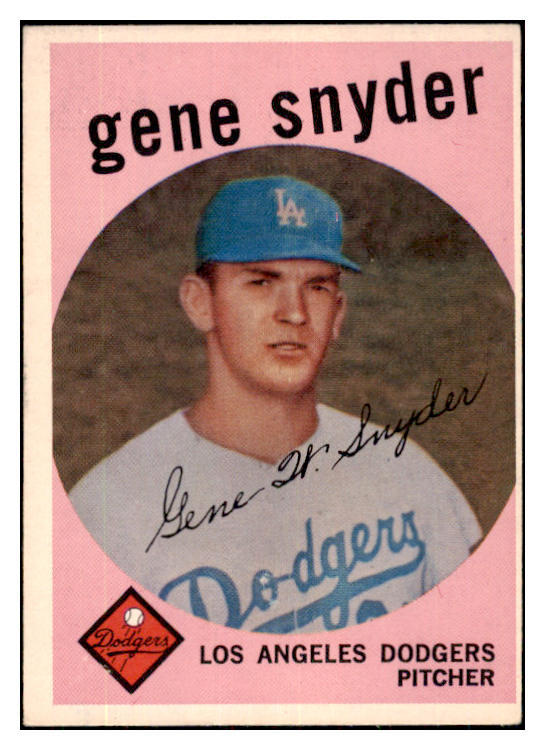 1959 Topps Baseball #522 Gene Snyder Dodgers EX 480031